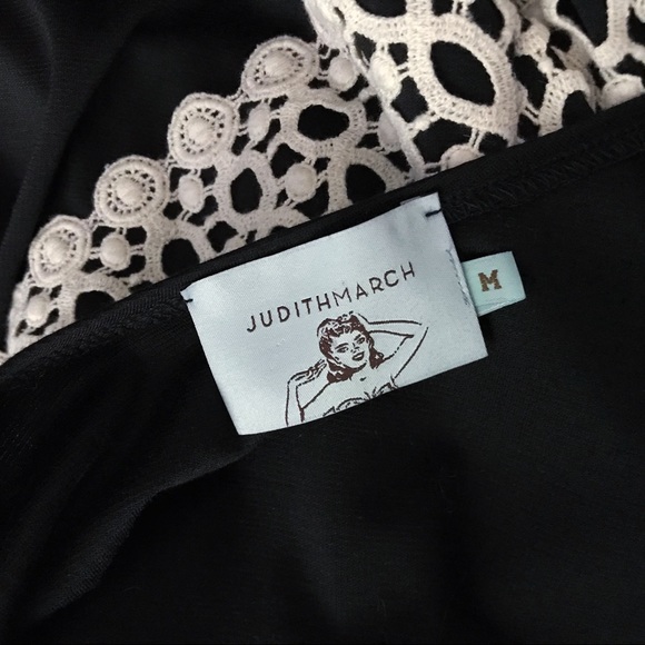 Judith March Cream Black Embroider Fit Flare Dress - Picture 4 of 6